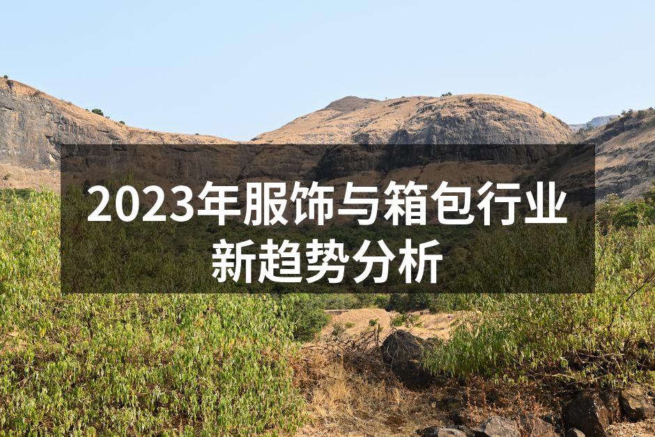 2023年服饰与箱包行业新趋势分析